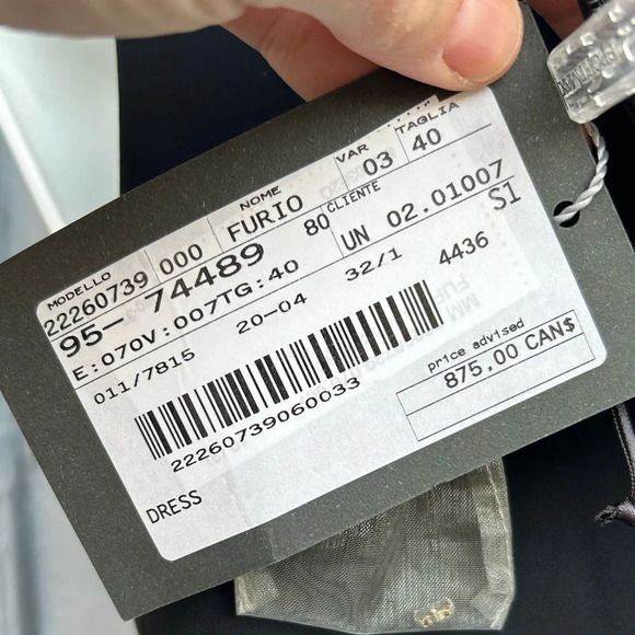 MaxMara Blue Black  Shift, BNWT, size 6 - Picture 9 of 10